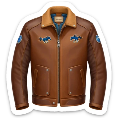 Mustang jacket sticker