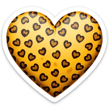 قلب پلنگی sticker