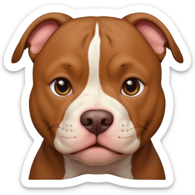 Un pitbull de carita tierna  sticker