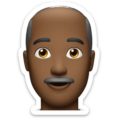 Man with a lipstick sticker