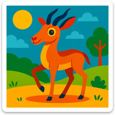 Gazelle sticker
