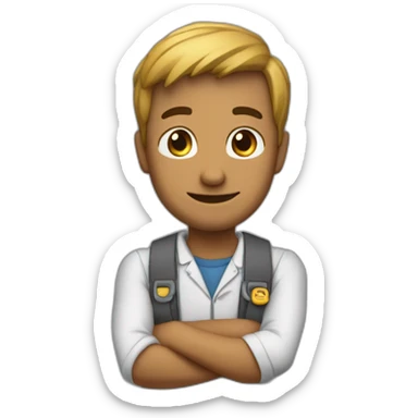 main qui montre 3 doigts levés sticker