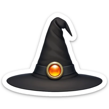 black witch hat sticker