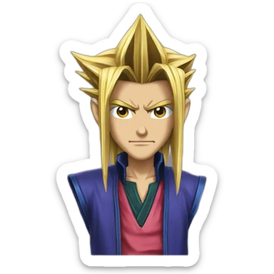 Yugi from Yu-gi-oh sticker