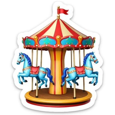 Merry-go-round sticker