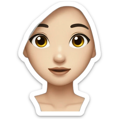 Beautiful girl,Black hair,long hair,Black eyes,Chinese sticker