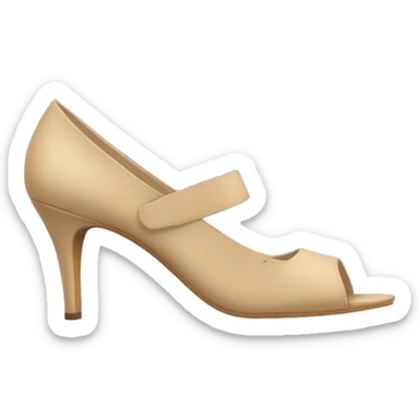 beige open toed heels sticker