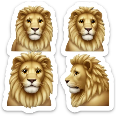 Angels lion with raspberry sticker