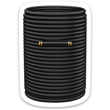 Black optical cable sleeve, top view sticker