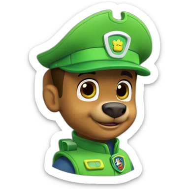 paw patrol luigi sticker