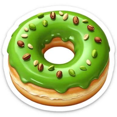 donuts green pistachios topping sticker