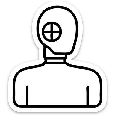 crash test dummy sticker