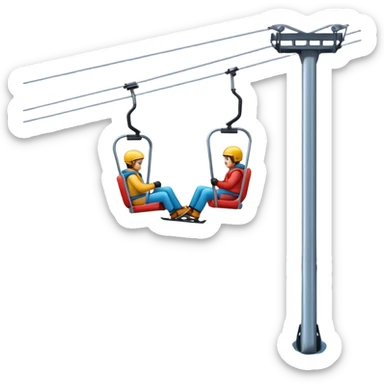 ski lift sticker