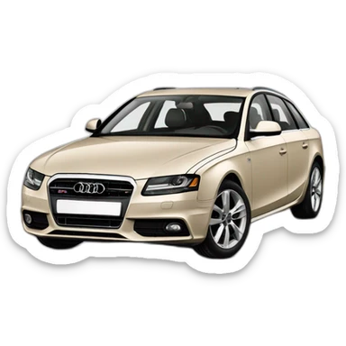 Audi A4 2011 beige sticker