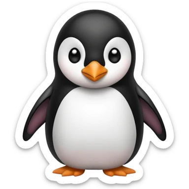 Sad giant emoji penguin begging for pardon giant lovely eyes cute sad sticker