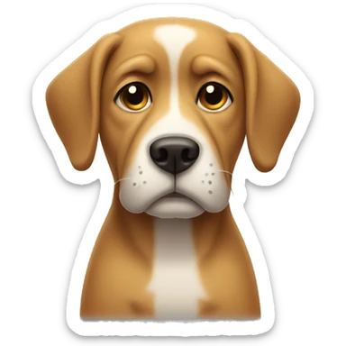 Sad dog sticker