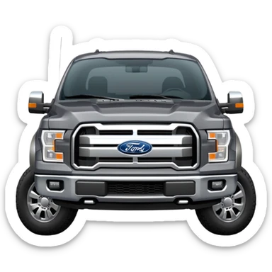 Dark Grey Forf F150 sticker