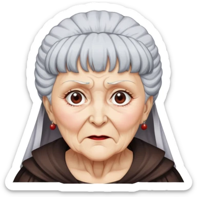 old lady in berserk costume from berserk manga sticker