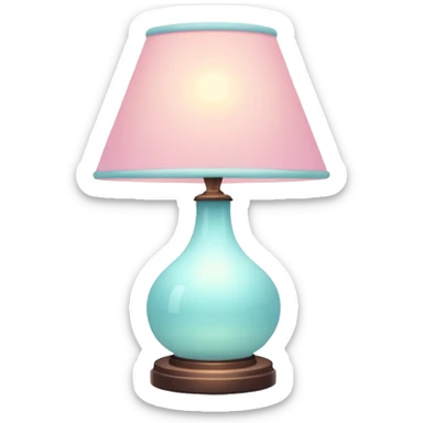 Colorful whitish bright light Pastel lamp sticker