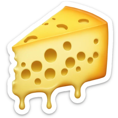 Drippy cheese sticker