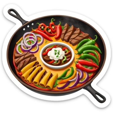 fajitas dinner sticker