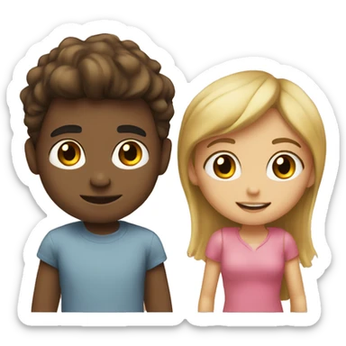 Boy and a gril sticker