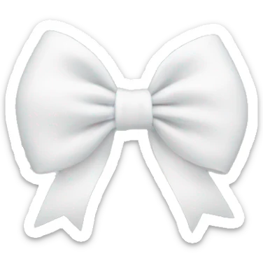 white bow sticker