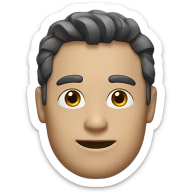 Character weman and man sticker