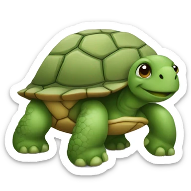 Turtle with love sticker