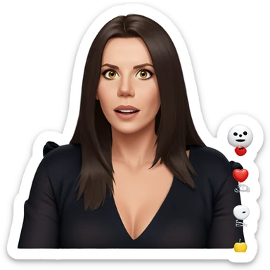 realistic portrait of girl sticker