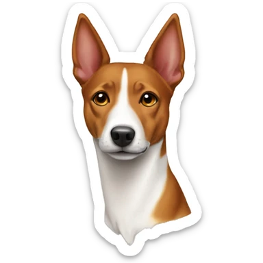 Tricolor Basenji sticker
