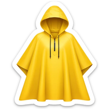 rain poncho sticker