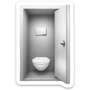 Men’s bathroom stall sticker