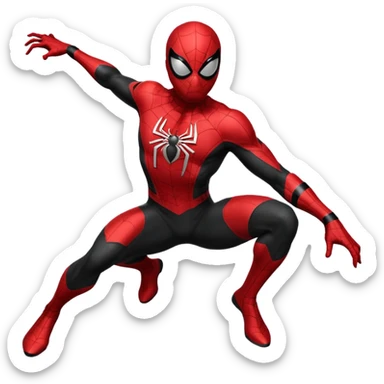 Black Spider man sticker