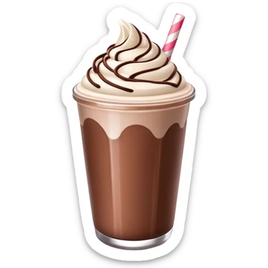 Chocolate milkshake sticker