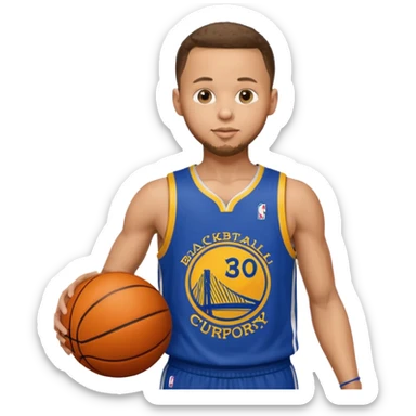 Stephen Curry in basketball player sticker
