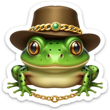 Frog pimp sticker