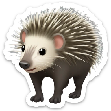 African Crested Porcupine sticker