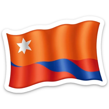 Create a Nagorno-Karabakh (Artsakhi) flag sticker