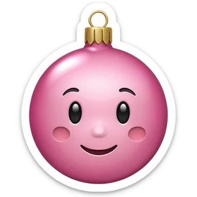 Christmas pink sticker
