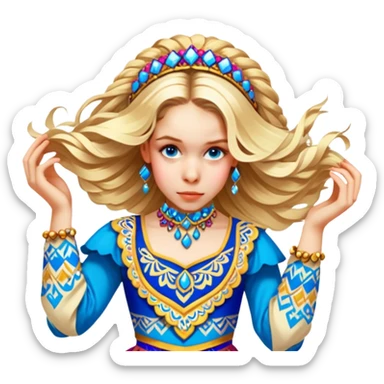 Folkloric Dancer sticker