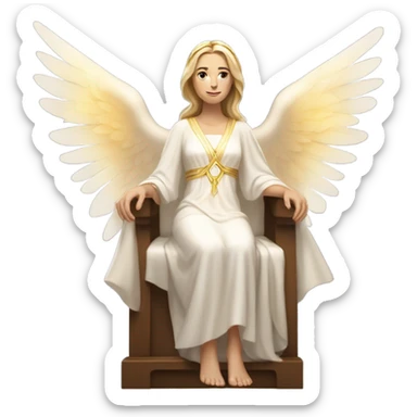 Thrones white woman angel sticker