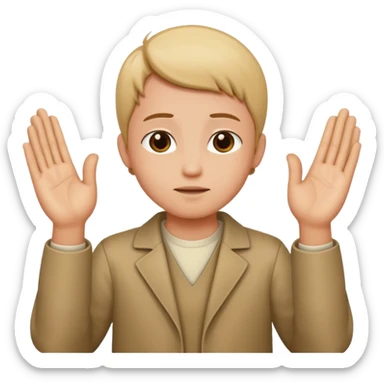 Create an emoji that reflects prayer (Islam) sticker