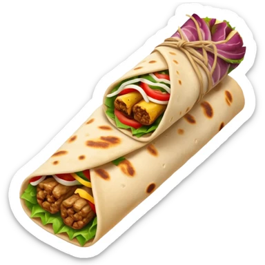 kebab in lavash sticker