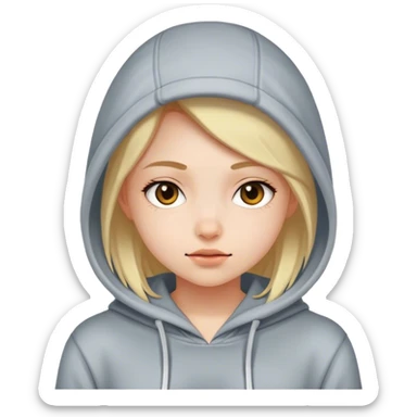 Girl Westling a hoodie sticker