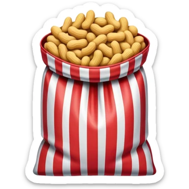 Bag of peanuts at the circus sticker