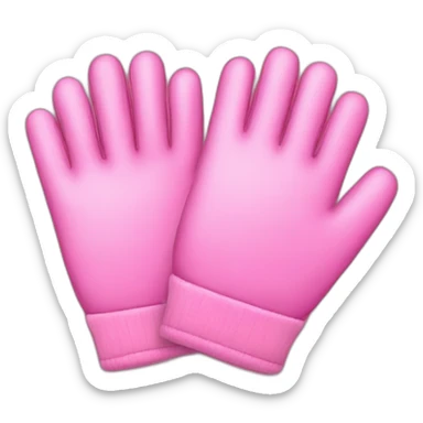 pink gloves  sticker