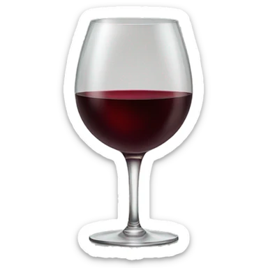 Two glass of red wine  sticker