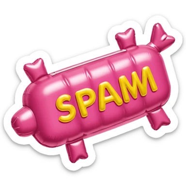  paris SPAM meat jeff koons style inflatable sculpture art painting  sticker
