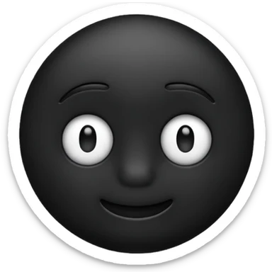 Emoji blakc sticker